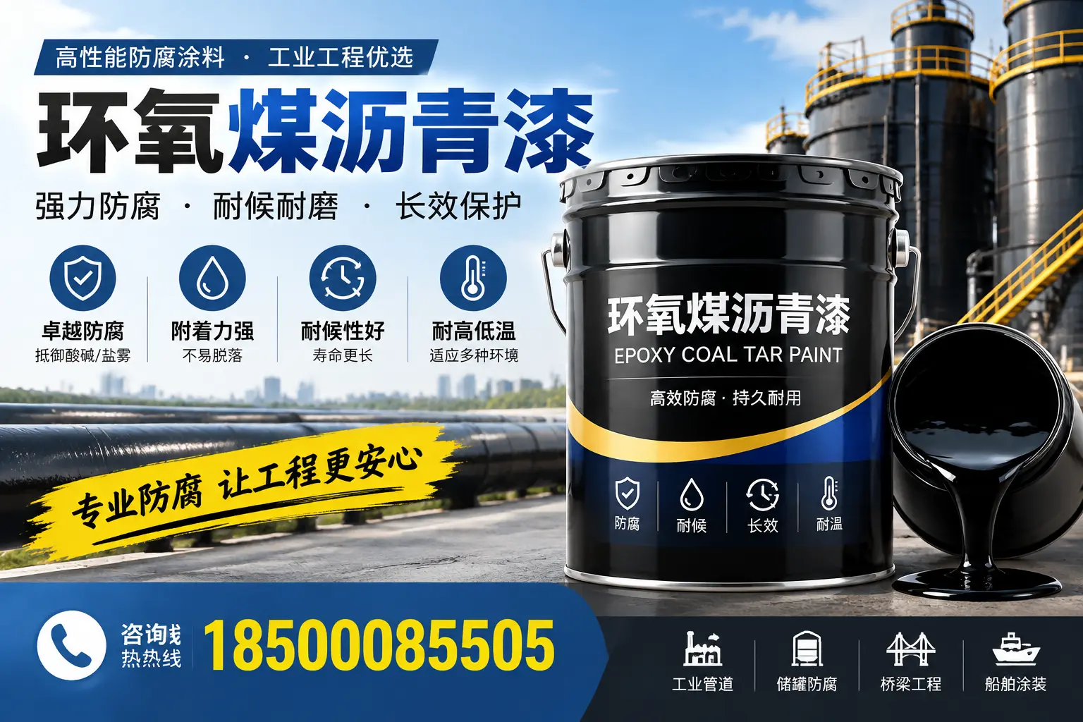 环氧煤沥青漆的施工方法与注意事项，确保在唐山顺利完成